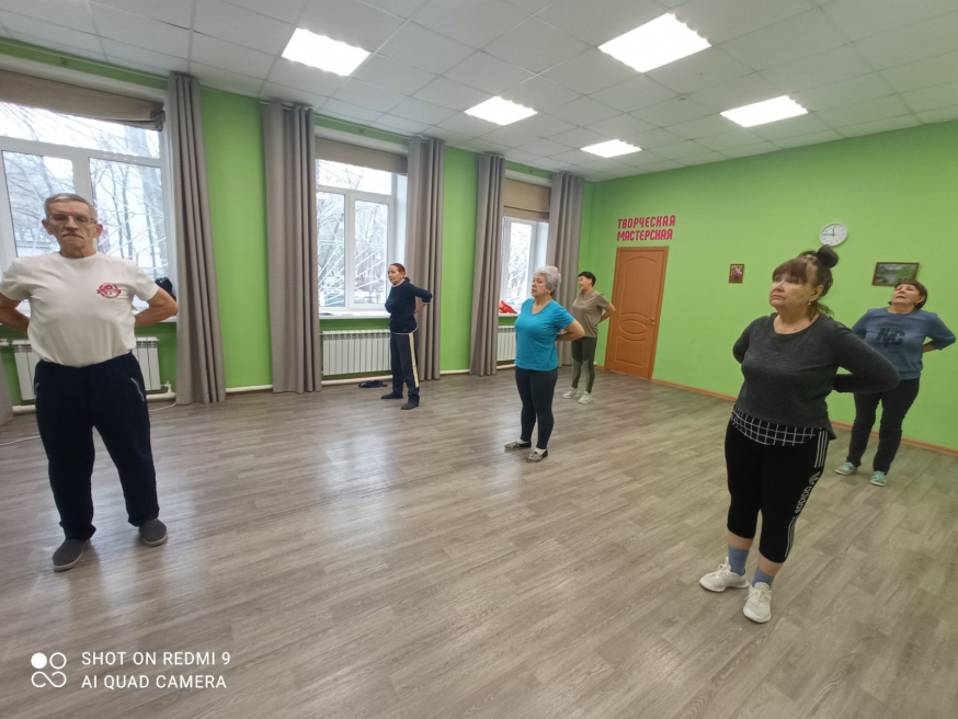 Занятие оздоровительной гимнастикой цигун прошло 3 декабря в ЦАД на Локомотивной 85