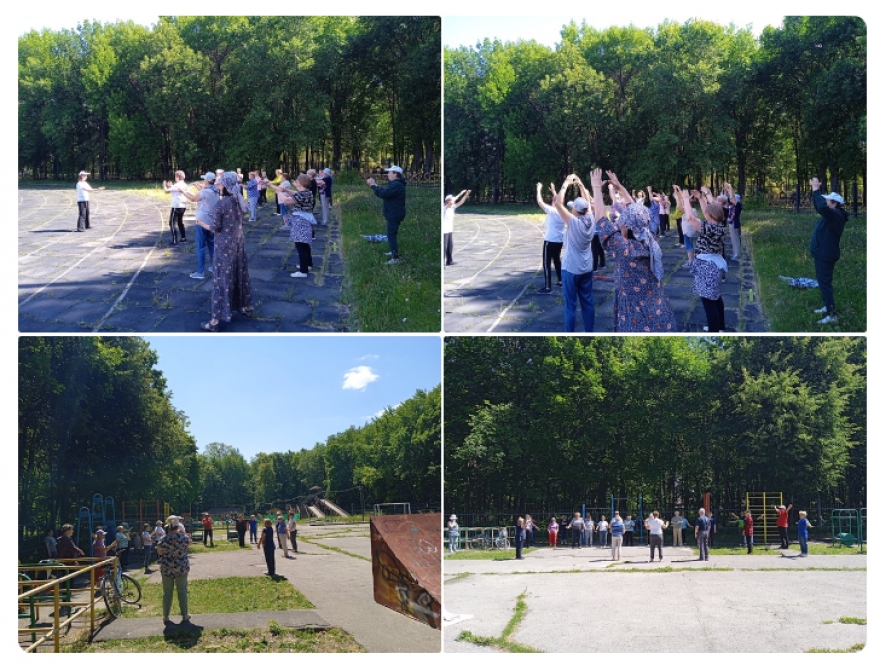 27 июня в СК Станкостроитель и Долголетии на Гафурова состоялись Цигун занятия в группе инструктора Ахметовой Алии